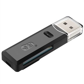 KAWAU C296 MINI USB 2.0 SD TF Memory Card Reader Mini Adapter for SDXC SDHC MicroSDXC MMC II