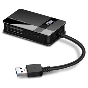 KAWAU C368 USB 3.0 5Gbps High Speed Memory Card Reader for SD / CF / TF / MS Card Reader