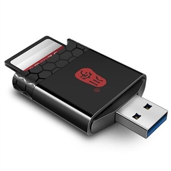 KAWAU C362 2 in 1 USB 3.1 to SD / TF Card Reader Adapter for SD / TF UHS-II 4.0 Memory Cards