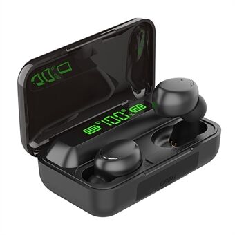 TWS-F95 Wireless Earbuds Bluetooth TWS Headset IPX7 Waterproof Portable Earphones with LED Indicator/Digital Display Charging Case