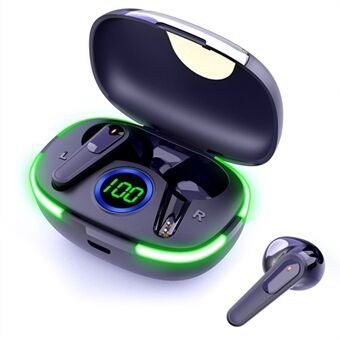 PRO 80 TWS Wireless Bluetooth Earphone Waterproof HiFi Stereo Music Calling Headset with Breathing Light