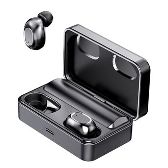 MCHOSE T5 II Wireless Bluetooth Earbuds Touch Control HiFi Sound TWS Earphones Sports Headphones with Digital Battery Display - Black