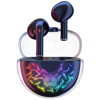 ONIKUMA T35 Crack RGB Lighting Wireless Earbuds Noise Cancelling Gaming Headset Bluetooth 5.1 Headphones for Music, Sports and Calls