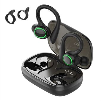 i25 Ear-Hook Earphone Bluetooth 5.3 Sports Music Wireless Touch Earbud with Digital Display Charging Case