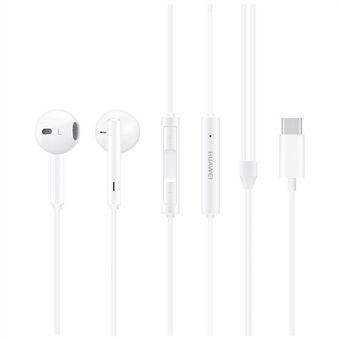 HUAWEI CM33 Type-C In-ear Earphone Wired Headset Classic Headphones with Micophone for Huawei Samsung -