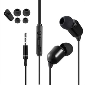 Universal 3.5mm Wired In-ear Earphone with Mic for iPhone Samsung(Cable Length: 3M)