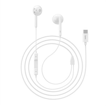 HOCO L10 Acoustic Type-C Wired Earphones with Mic - White