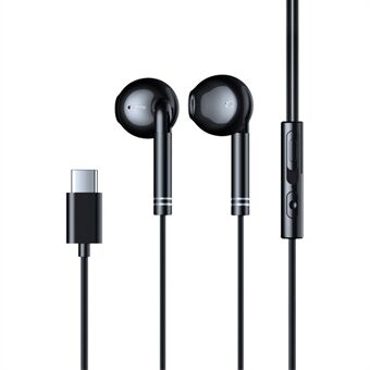 XUNDD 016 Type-C Wired Semi-in-ear Earphone Phone Tablet Laptop Music Headset with Wire Control Mic