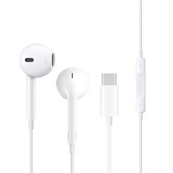 WIWU Earbuds 303 Type-C Interface Wired Stereo Earphone Headset Earbuds for Xiaomi Huawei - White