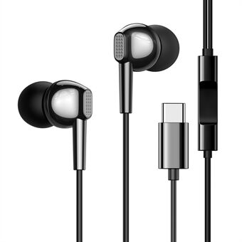JOYROOM JR-EC02 Type-C Wired Earphone Sport Fashion Headsets Bass Headphone In-ear Earbuds with Microphone for Xiaomi Huawei