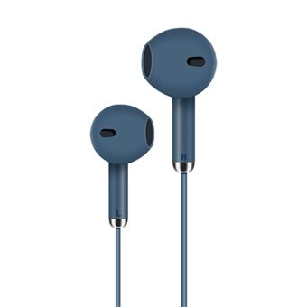 KIVEE KV-MT73 3.5mm Stereo Semi-in-ear Earphone Sports Headphones Wired Headset with Mic