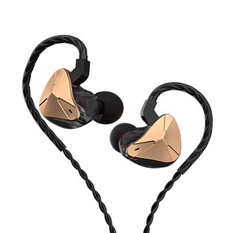 CVJ Demon Wired Earphones 3.5mm Plug HiFi Headphones with Detachable Cable (No Mic)
