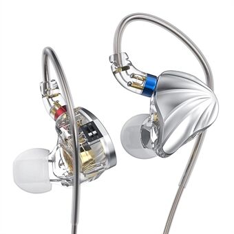 CVJ Nami Aluminum Magnesium Alloy Diaphragm In-Ear Wired Headphone Switch Tuning Earphones with Detachable Cable (No Mic)