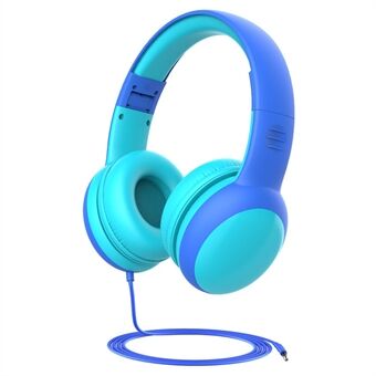 GORSUN GS-E61V 3.5mm Wired Kids Headphone Foldable Children Music Headset with Detachable Cat Ears Decor