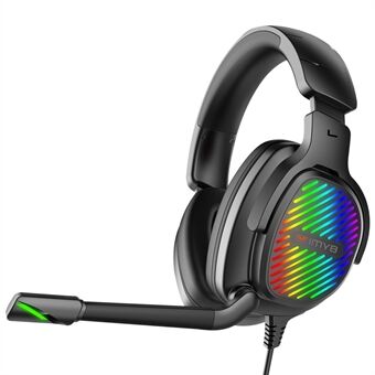 IMYB A82 PC Gaming Headphone HD HiFi Sound Wired Headset with RGB Gradient Light and Comfortable Headband
