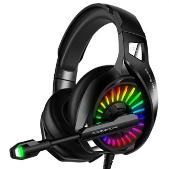 IMYB A20 Wired Over-Ear E-sports Headphone RGB LED Light Stereo Gaming Headset with Rotatable Microphone