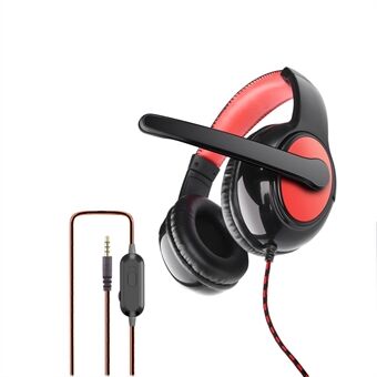 OVLENG OV-P8 3.5mm Wired Over-Ear Headset Ergonomic Design E-sports Gaming Headphone with Rotation Microphone