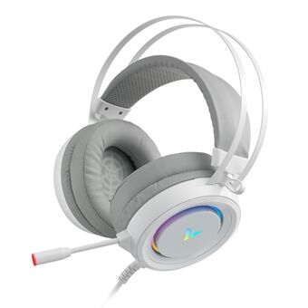RAPOO VH500 7.1 Channel USB Wired Over-Ear E-sports Headphone RGB Light Computer Gaming Headset with Long Microphone