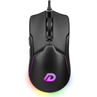DWN DM503 Wired RGB Gaming Mouse High-Performance Mouse with 6 Buttons, 10 Backlight Colors for Computer Notebook Laptop