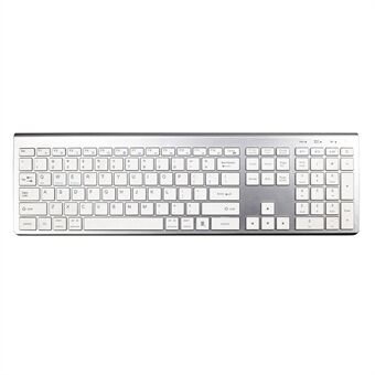 K010C 110 Keys Bluetooth Wireless Keyboard Portable Slim Keyboard Compatible with Mac, Windows