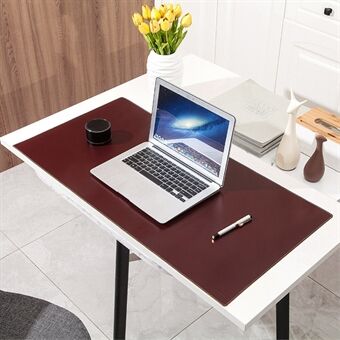 For Home Office Non-slip Large Desk Pad Mouse Mat Oil Wax Cowhide Leather Gaming Mousepad, 40x30cm