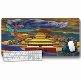 Computer Laptop Mouse Pad Chinoiserie Gaming Play Mat Office Desk Mat (Size: 300x600x2mm)