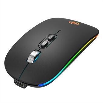 HXSJ M103FG 2.4G Wireless Rechargeable Home Office Mute Gaming Mouse 1600DPI Colorful Light Computer Laptop Mice