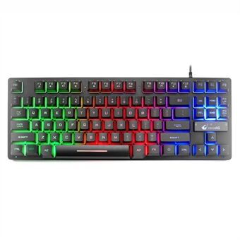 FREE WOLF K16 87-Key Backlight Professional Gaming Keyboard