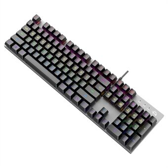 FREE WOLF K1 104 Keys Full Size Mechanical Gaming Keyboard RGB Backlit USB Keyboard for PC Gamer Laptop