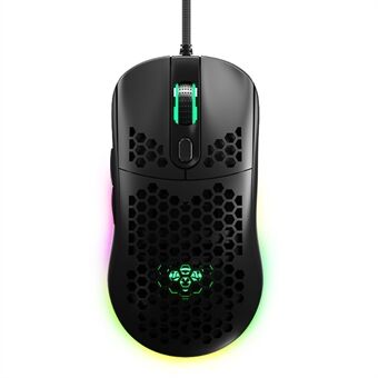 IBLANCOD GM01 Lightweight Honeycomb Gaming Mouse 6D Programmable Mice with RGB Backlit