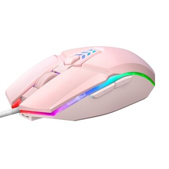 MORZZOR S700 Mute 1600 DPI Optical Mouse USB Wired Computer Laptop Gaming Mice with Colorful Breathing Light