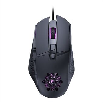 IMICE T90 7200DPI Wired Mechanical Mouse Hollowed Game Mouse with Fire Key RGB Optical Mice