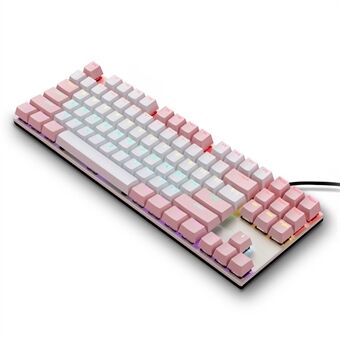 IBLANCOD K87 87-Key Conflict-Free Mechanical Keyboard with Colorful Backlit for Home/Office/Gaming