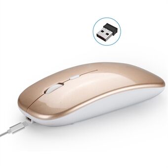 HXSJ M90 Wireless Mouse Rechargable Computer Mouse 2.4G Silent Mouse with USB Receiver