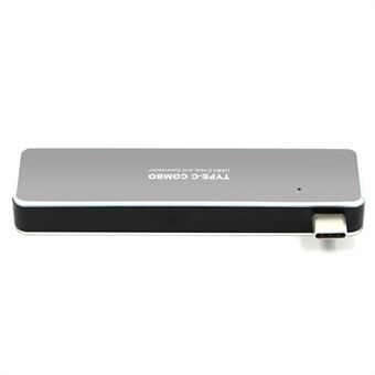 5 in 1 USB-C Docking Station USB C Splitter Hub Portable Mini Card Reader Support 95MB/s High Speed