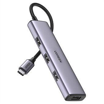 UGREEN 20841 USB C Hub Adapter Type C to 4 USB 3.0 Ports Converter Data Transfer Compatible with MacBook Pro Air M1 2021/2020/2019, iPad 2021, iPad Pro, Dell, Chromebook