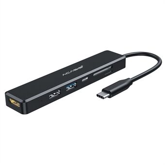 ACASIS CM069 6 in 1 Type C to USB 2.0 HDMI Hub Dock  USB-C Type A 3.0 Splitter TF/SD Card Reader Support PD 60W Charging