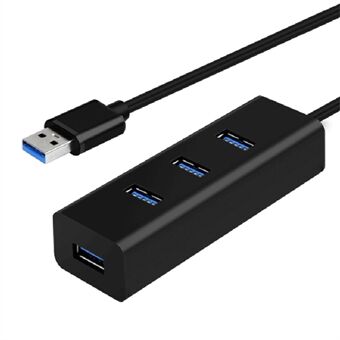 30cm 4-Port Docking Station Portable USB2.0 Hub Adapter High Speed Slim Splitter for PC Windows MacBook USB Converter