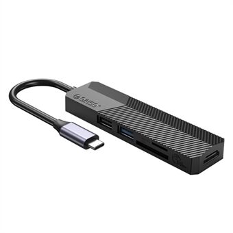 ORICO MDK-5P GY-BP 5-in-1 USB C Hub Dock Station Type C to USB 3.0x1+USB 2.0x1+Card Reader Slotx2+HDMIx1