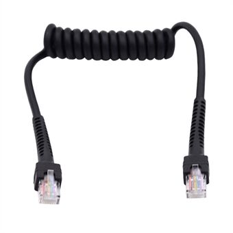UT-019-1.0M RJ45 Male to Cat6 Male 8P8C UTP Stretch Coiled Cable LAN Ethernet Network Patch Cord 100cm