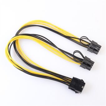 30cm PCI-Express PCIE 8Pin to Dual 8Pin Graphic Video Card Adapter Power Supply Cable