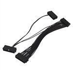 24Pin Power Supply Synchronizer Male to Female ATX Mining 30cm 24 Pin Dual PSU Extension Cable for Computer