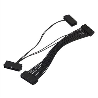 24Pin Power Supply Synchronizer Male to Female ATX Mining 30cm 24 Pin Dual PSU Extension Cable for Computer