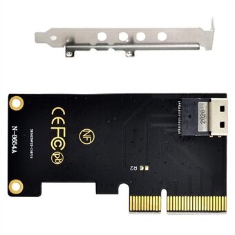 SF-025 PCI-E 4X to U.2 U2 Kit SFF-8639 to SFF-8654 Slimline SAS NVME PCIe SSD Adapter for Mainboard