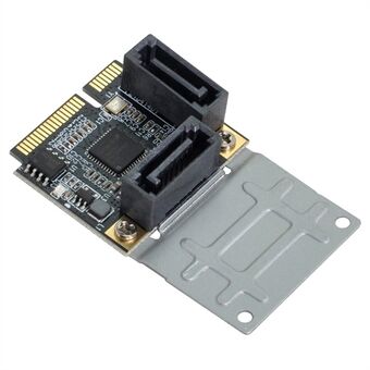 SA-033 Mini PCI-E PCI Express to SATA 3.0 Dual Ports Adapter Converter Hard Drive Extension Card