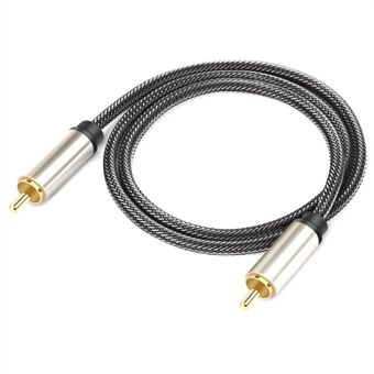 1m Coaxial RCA Male to Male Connection Cord S / PDIF Digital Audio Cable Stereo AUX Cable for DVD, Sound Amplifier, Speaker