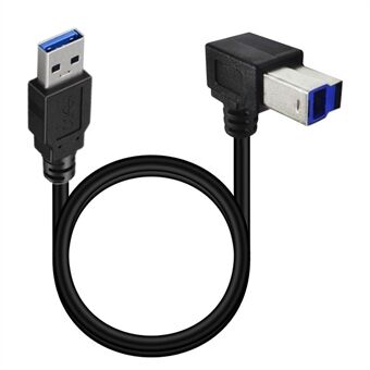 JUNSUNMAY 0.5m USB3.0 USB-A Male to USB Type-B Male Printer Cable Monitor Computer Printing Cord
