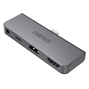 CHOETECH HUB-M13 4-in-1 USB-C to 3.5mm + Type-C + USB + HD Ports Hub Laptop Tablet Adapter