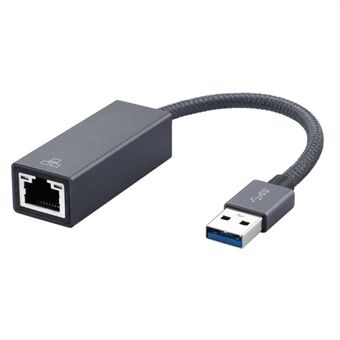 USB 3.0 AM to RJ45 Gigabit Ethernet Adapter Supports 10/100/1000 Mbps for MacBook/Nintendo Switch/Desktops (0.2m)