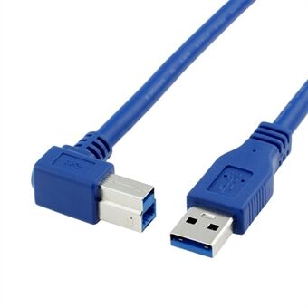 2m USB 3.0 Type A Male to Type B Male 90 Degree Extension Cable Data Sync Cord for PC Printer